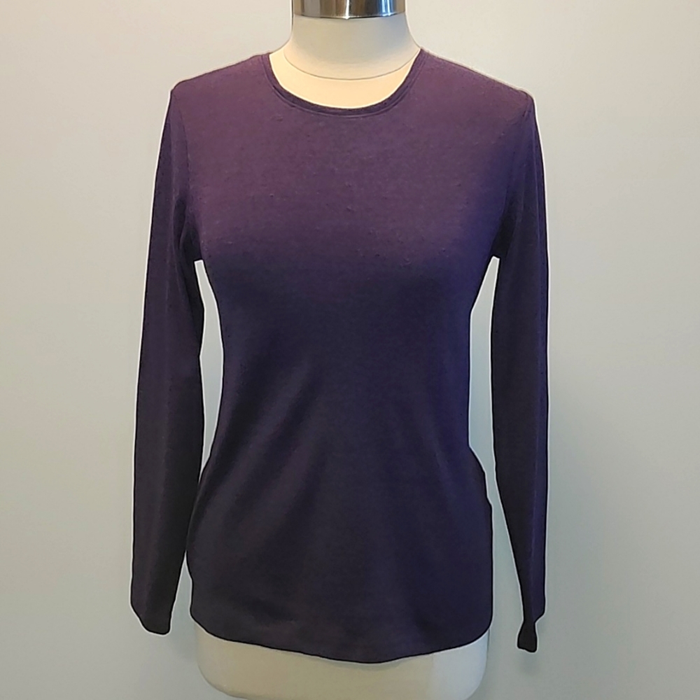Long Sleeve Purple,  Size M